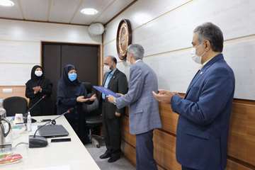 مراسم بزرگداشت روز بهورز با حضور دکتر دانائی رئیس دانشگاه 